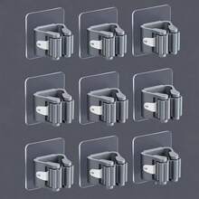 1/3/6/9 件壁挂式拖把架储物架，浴室收纳架，无需钻孔