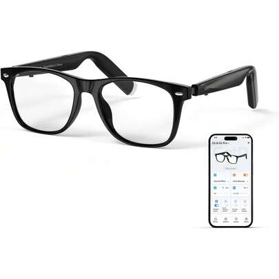 AI Glasses For Men & Women, Smart Glasses Powered By ChatGPT, AI Real-Time Translation With 107 Languages, 11H Music Play, Bluetooth Sunglasses , UV Protection For Daily Use, Travel