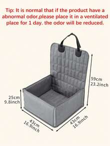 1pc Foldable Waterproof Pet Car Seat Cover, Anti-Slip Protective Mat For Pets, Suitable For Outdoor Travel, All Seasons