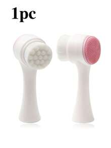 1pc Soft Silicone Facial Cleansing Brush, 2 In 1 Face Cleaning Brush, Facial Exfoliating Pore Deep Cleansing Brush, Double-Sided Manual Massage Deep Clean Pores Face Brush, For Massaging, Skincare Makeup Removal, Beauty Skin Care Tools, Facial Cleaning Tools, Personal Care And Cleaning Tools, Bathroom Gadget, Bathroom Accessories - Multicolor - View 12