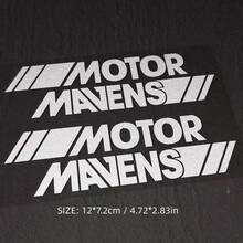 AD 1pc Car Side Window Sticker, Motorcycle Trunk/Tank Sticker, Customized Letter Motormavens Decal For Rear Door Window Car Decoration - one-size - View 8