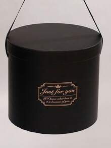 1pc Valentine's Day Flower Gift Box, Portable Round Flower Tube, Hug Bucket, Mini Flower Bucket, Gift Box - Multicolor - View 13