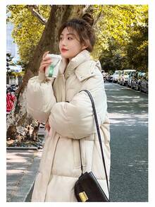 Women Outdoor Winter Coats - White - View 3
