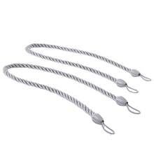 1pc/2pcs/4pcs Polyester Braided Rope Curtain Tie Backs, Multiple Colors & Sizes Available, Suitable For Curtain Fixing And Decoration