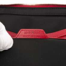 Dior Authenticated Christian  PRE-OWNED Oblique Perforated Calfskin Galaxy World Tour Shoe Case Bag - 紅色 - 查看 6