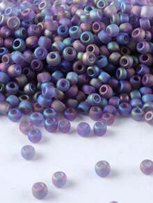 GO2CJBEADS DIY串珠工艺材料 10克手链珠 多色 2毫米圆形玻璃珠，用于珠宝制作