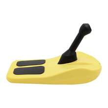 YIYIBYUS Yellow HDPE Sledding Snowboard 165.35lbs Load Portable Outdoor Ski Board - Yellow - View 7