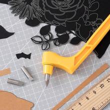 Isslly 360° Crafting Cut Tool Pen, Stainless Steel Craft Cutting Pen With 15° &Amp; 45° Rotating Blades, Precision Knife Cutting Tool For Stencils Scrapbooks DIY Crafts- Yellow - 白色 - 查看 6