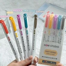 30 couleurs Stylos surligneurs à double pointe style zébré, marqueurs fluorescents, sans bavure, couleurs vibrantes, convient aux étudiants, planificateurs - Multicolore - Voir 2