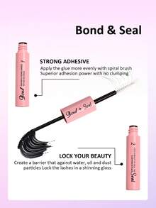 Asiteo 520片D型卷翘单根假睫毛套装，含粘合剂、镊子、刷子，新手友好型假睫毛套装，自然蓬松浓密混合款簇状假睫毛套装，适用于睫毛嫁接，在家即可轻松DIY假睫毛，经典便携逼真高容量纤长假睫毛套装，柔软分段式假睫毛，适合各种妆容。 - 彩色 - 查看 8