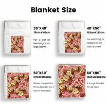 RROBLOX Print Flannel Blanket, Soft Polyester Fiber Blanket, Suitable For All Seasons, Comfortable Bed Sheets, Sofas, Camping, Travel, Office Essentials, Perfect Holiday Gifts, Couple Gifts, Multiple Sizes To Choose From, Pet Friendly Home Decoration, Party Decoration, Lightweight And Durable Design, Modern Style, Pet Owner's Choice - Multicolor - View 11