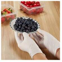 100pc 7 Colors Available Disposable Nitrile 3-Mil Latex Free Tattto Nail Hair Salon Cleaning Gloves - 白色 - 查看 7