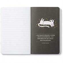 Compendium Diario de tapa blanda - I must be a mermaid... I have no fear of deepths, and a fear of shallow living. - diario de escritura ahora con 128 páginas rayadas, 5 pulgadas de ancho x 8 pulgadas de alto("No hay gatos ordinarios") - Multicolor - Ver 4