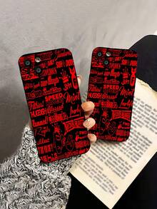 Diseños de pegatinas gráficas rojas. Esta elegante funda es compatible con los modelos  16, 15, 14 Pro Max, 13, 12, 11, XR y XS Plus. Fabricada en silicona TPU, ofrece protección contra golpes y caídas, además de una sensación superior. Es un regalo ideal para familiares, amigos y seres queridos, y una opción perfecta para Navidad.fundas para  13,funda  13,funda  16,fundas ,funda  15,funda para ,fundas para  16,fundas  11,fundas  15,funda  17,protector para ,funda  14,fundas  12,fundas  14,funda  17 pro max,fundas  13,fundas> - Negro - Ver 5