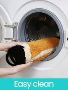 DAJIANG 1 pieza Alfombra de baño, Diseño asimétrico de pan de dibujos animados multicolor y esponjoso, Apto para baño, cocina, entrada, pasillo, mesita de noche, sala de estar, dormitorio, lavable, con respaldo antideslizante, ideal para otoño/invierno, Día de Acción de Gracias, Día de San Valentín, decoración, alfombras decorativas, accesorios de baño, decoración de habitación