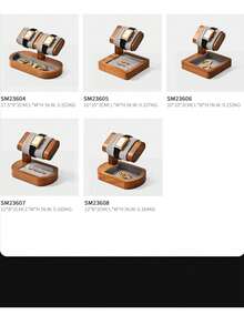 Oirlv 1 PC Wooden Watch Rack Display Stand Watch Storage Organizer Stand Ring Jewelry Holder Display For Wrist Watch Jewelry Rack,Ring, Earring, Jewelry Storage Display Rack,Suitable For Men And Women's Holiday Gifts, Jewelry Storage And Organization - Grey - View 6