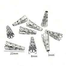 20个不锈钢珠帽，花形隔珠端帽，DIY珠宝制作配件，适用于项链、手链等饰品。