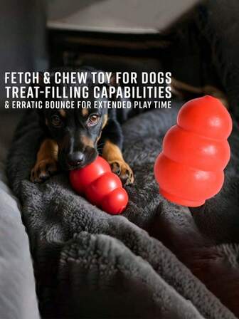 צעצוע כלבים קלאסי בינוני בצורת דלעת אחד, מתאים לכלבים בגודל בינוני, מיועד לתפיסה, לעיסה ומילוי חטיפים, קפיצות אסימטריות להארכת זמן המשחק, נהדר לצעצועי כלבים בגודל בינוני