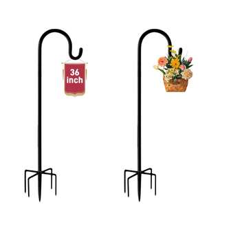 2pcs Shepherd's Hooks, Thickened Adjustable Anti-Rust, Suitable For Outdoor Solar Lights, Yard Garden Stands, Anti-Rust Outdoor Lawn Lamp Poles, Hanging Baskets, Bird Feeders, Etc.