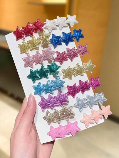 15/10/5 قطعة مشابك شعر نسائية بنجوم لامعة، بتصميم حلو وجميل، إكسسوارات نسائية مناسبة للارتداء اليومي والخروج والحفلات، مشابك شعر، إكسسوارات رأس، هدايا عيد الحب