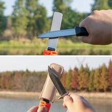 SHARPAL Dual-Grit Diamond Sharpening Stone File Coarse 325 / Extra Fine 1200 Grit - 121N 堅固手柄,無皮繩 - 查看 9