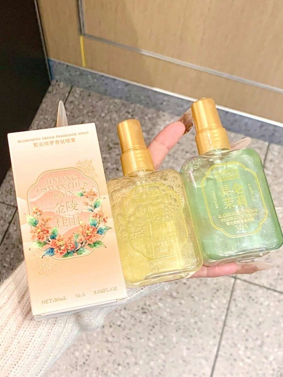 3pcs/1pc 90ml Fragrance Spray, A Must-Have For Holidays, Air Freshener. Long-Lasting Fragrance, Neutralizing Odors To Purify The Air, High-Quality Product, Portable, Suitable For Bedrooms, Dates, Wardrobes, Bathrooms, Travel And Family Occasions, Valentine's Day, Women's Gifts, Mother's Day, Weddings, Graduation Season - Floral Series - View 1