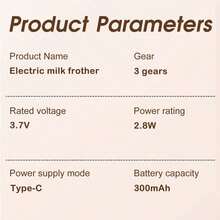 Electric Milk Frother, Electric Mixer, Cappuccino Milk Frother, Hand Mixer - Multicolor - View 10