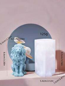 1pc Lion Shaped Silicone Candle/Soap Mold, DIY Craft Supplies For Making Soy Wax Candles, Scented Candles And Handmade Soaps