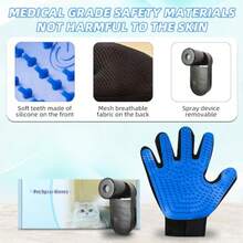 Upgrade Efficient Pet Hair Remover Glove, Cat & Dog Grooming Gloves For Shedding, Pet Steam Grooming Gloves, Deshedding Steam Glove, Upgrade Spray Cat Grooming Brushes