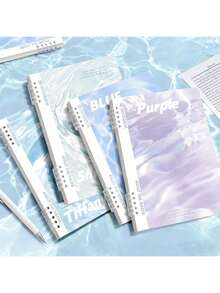 Sổ tay gáy xoắn A5/B5 có thể thay ruột - Bìa lượn sóng trang nhã, 120 trang/cuốn, gập 360°, giấy dày, gáy xoắn có thể tháo rời, thích hợp làm quà tặng Ngày Valentine, tựu trường, văn phòng phẩm, đồ dùng học tập và văn phòng. Món quà hoàn hảo dành cho giáo viên, học sinh và gia đình, sổ tay có thể thay ruột. - Nhiều màu - Xem 10