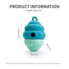 1个弹性防漏宠物喂食器玩具，慢食迷宫球，蜂窝状猫粮分配器玩具