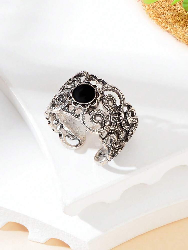 Hollow Out Cuff Ring