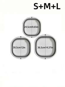 1/3个便携式折叠盆，旅行户外折叠盆，家用/宿舍大号塑料盆 - 加厚塑料折叠盆，浴室婴儿盆，可用于洗手、洗脚 - 返校必备便携式洗脸盆，蔬菜盆，洗衣盆，泡脚盆 - 适用于家庭、学校、办公室、汽车，节省空间 - 彩色 - 查看 18