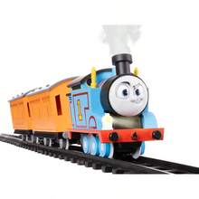 Friends - Juego de Tren de Juguete con Control Remoto, Locomotora, vagones de Tren y Pista con Sonidos autnticos de Tren, Luces y Efectos de Humo de de Agua para nios - Indicador O de batería - Ver 5