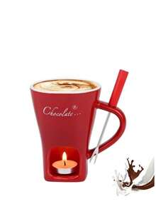 Cheese, Chocolate And Butter Caramel Dipping Sauce Set, Suitable For Swiss Party, Dessert And Appetizer Services. Low-Temperature Bowl, Hot Chocolate Station, Hot Chocolate Bar, Dessert Hot Pot Cup, Chocolate Hot Pot Stick, Hot Chocolate Pot, Party Chocolate, Tableware Set, Melted Chocolate, Household Items - Multicolor - View 15