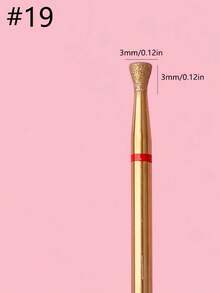 Punte per trapano in lega di titanio, rimozione professionale di cuticole e pelle morta - Dorato - Visualizzare 12