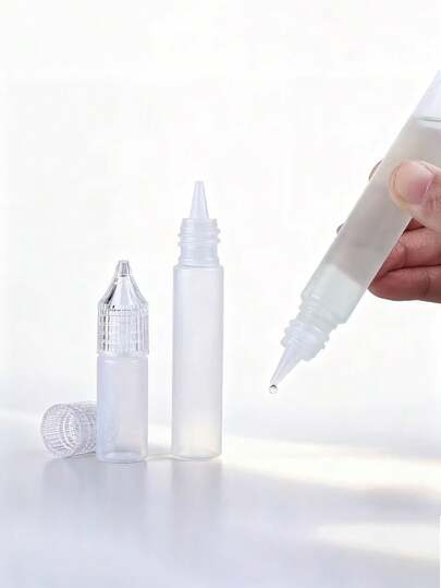 Multi-Size Essential Oil Dropper Bottles, Reusable Plastic Liquid Dispensing Vials For Cosmetics/Oils, Ideal For Storing Essential Oils, Perfumes, Serums, DIY Crafters, Travelers, Beauty Lovers, Perfect For Travel Kits, Home Aromatherapy, Lab Supplies, Daily Skincare, Versatile As Oil Bottles, Liquid Containers & Travel Vials For Convenient Storage Of Small Fluids