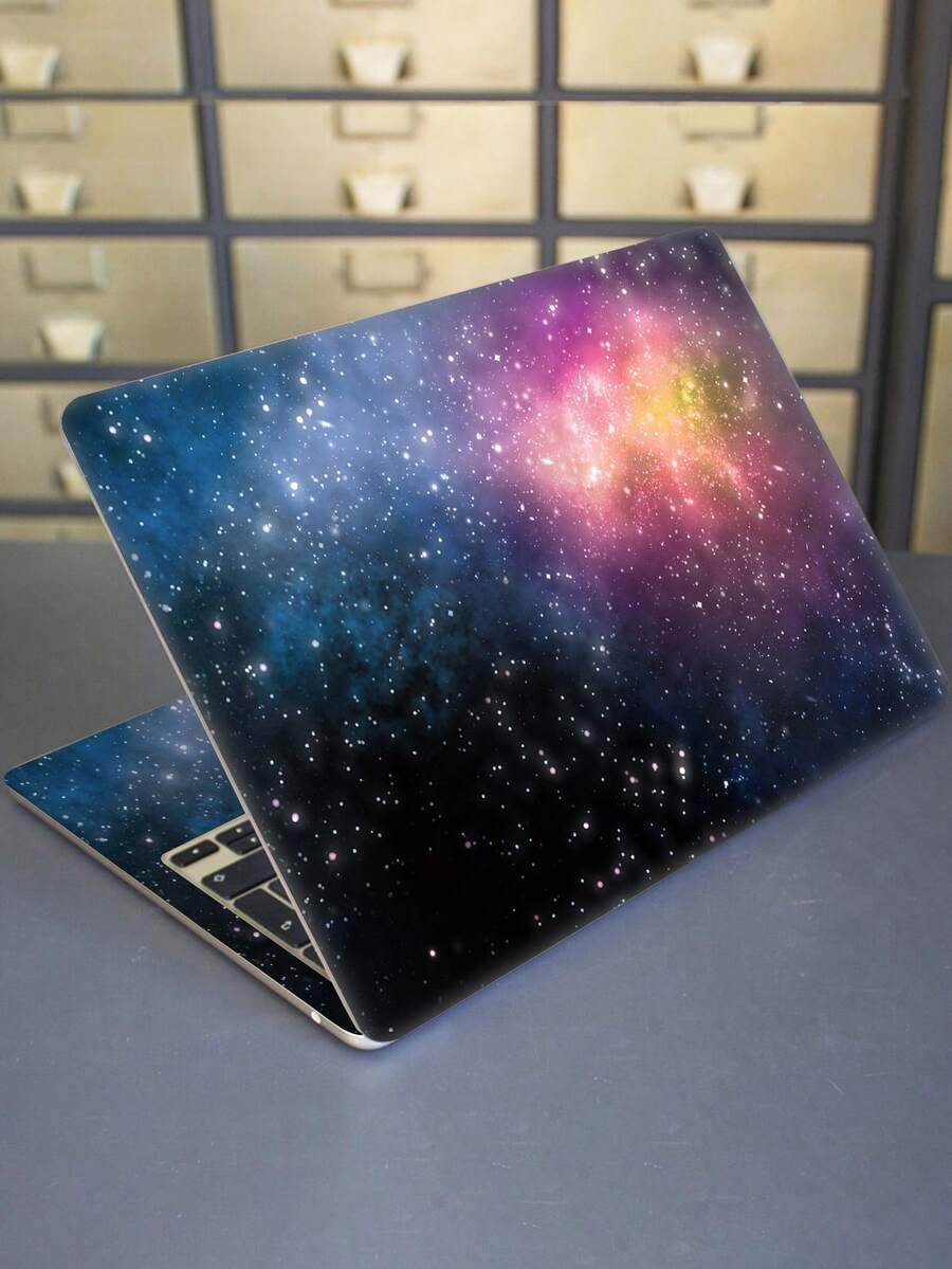 2 piezas de pegatinas protectoras resistentes a los arañazos con diseño impreso para portátiles de 15.6-16 pulgadas, compatibles con HP, Apple, Asus, Compaq - Multicolor - Ver 1