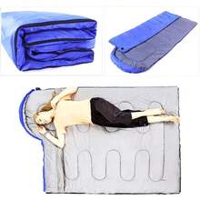 1 pieza Saco de dormir para camping de 950g, saco de dormir de sobre grueso y cálido, adecuado para camping, senderismo, viajes al aire libre en primavera, otoño e invierno - Multicolor - Ver 3