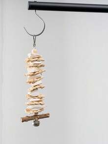 Parrot Toys Cuttlebone For Chewing, Complete Bird Cage Accessories, Suitable For Cockatiel, Lovebird, Macaw, Parrot Beak Grinding, Calcium Supplement - Multicolor - View 12