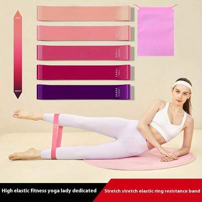 1/5pcs Latex Resistance Bands Set, Elastic Bands, Lightweight Fitness Equipment, Multifunctional Fitness Gear, Durable Elastic Loops, Non-Slip Handles, Fitness Resistance Bands, Fitness Resistance Loops, Home Workout