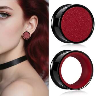 2 piezas Caliente 8-19MM Dos colores Redondo Cuerno de acero inoxidable Apto para túneles corporales y de oreja Piercing Joyería corporal Expansores Pendientes Nuevo Joyería hipoalergénica Mujeres Nuevo Llegada Regalo de San Valentín