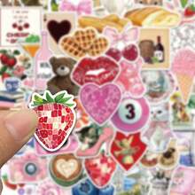 50pcs Aesthetic Pinterest Art Style Series Stickers, Suitable For Decorating Phone Cases, Storage Boxes, Computers, Helmets, Waterproof Stickers - Multicolor - View 7