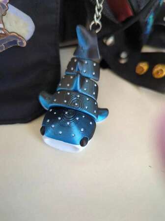 3D-tryckt galaxvalhajnyckelringsset - 4 tillgängliga stilar, rörlig dubbelförpackning, stjärnbilden stjärnhimlen damaccessoar, blå-lila/mörkblå tonad nyckelring, utsökt och unik liten present, utsökt design | enastående hantverk, högtidsdekoration, festpresent, vackra detaljer, moderiktig accessoar,