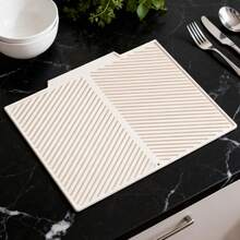 Alfombrilla de silicona para secar platos, esterilla plegable para escurrir ollas, esterilla de drenaje antideslizante y de secado rápido, esterilla resistente al calor para encimera de cocina, accesorios de cocina para encimera - Multicolor - Ver 7