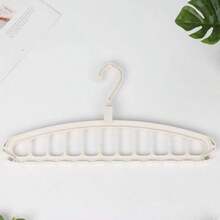 1pc Space-Saving Multifunctional Clothes Hanger, Plastic Wardrobe Storage Rack, Portable Foldable Hanger, Suitable For Wardrobe Storage, Travel Essential - Multicolor - View 8