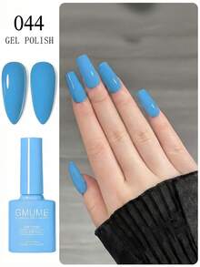 Bright Sky Blue Gel Nail Polish 7.5ml - Light Cyan Soak Off UV/LED Gel Varnish, High Gloss Summer Color For Beach Vacation Manicure (No.044) - 天藍色 - 查看 1