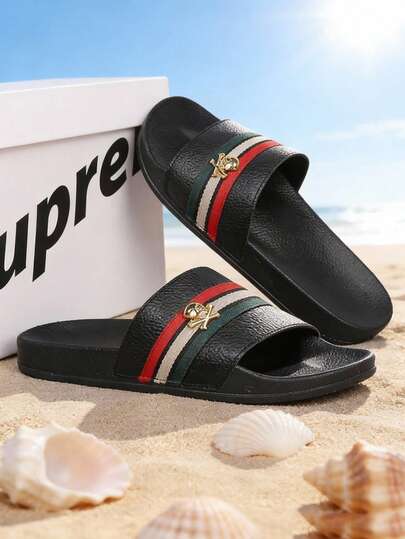 Chanclas para adolescentes, chanclas casuales de campus para estudiantes, sandalias de playa, chanclas de piscina, chanclas deportivas, chanclas de interior para el hogar, chanclas de baño, sandalias slip-on, suelas gruesas suaves y antideslizantes