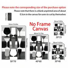 3 PIEZAS Póster de lienzo abstracto en blanco y negro. Póster abstracto de cuchillo, tenedor, taza y tazón. ¡Decoración del hogar y arte de pared! Arte de lienzo para pared. Decoración de pared para dormitorios, salas de estar, baños, comedores y pasillos de oficinas. Decoración de habitación estética, decoración de habitación, decoración de habitación, marco opcional.