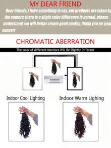 Children's Synthetic Ponytail Wig, Long Wavy Ponytail, With High-Elasticity Rubber Band, Heat Resistant, Suitable For Everyday Wear. - Multicolor - View 7